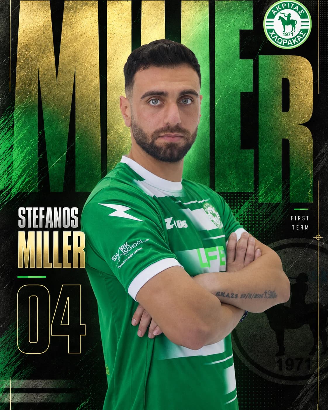 Stefanos Miller official player card 1
