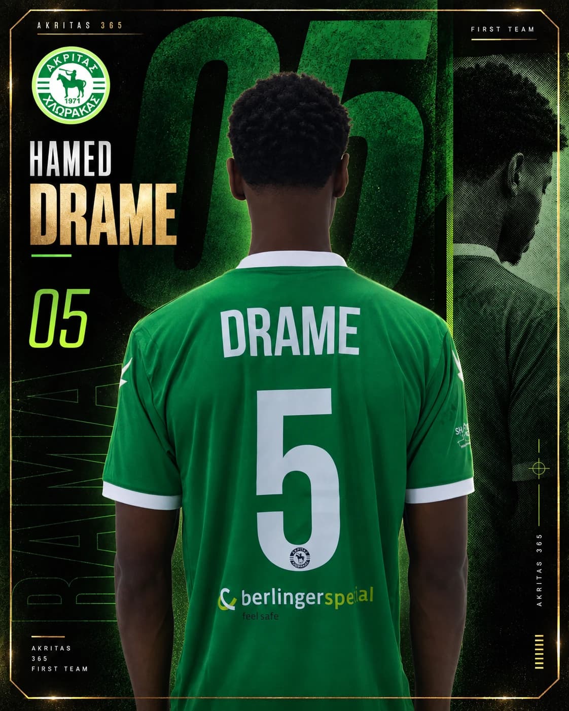 Hamed Drame official player card 3
