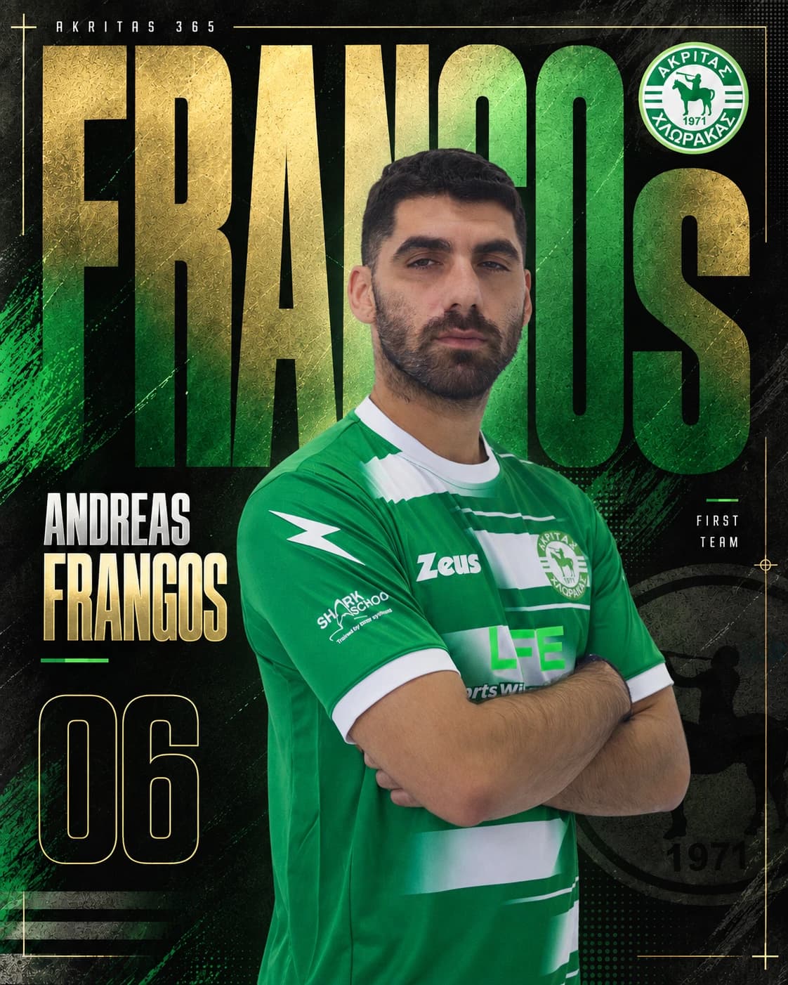 Andreas Frangos official player card 1