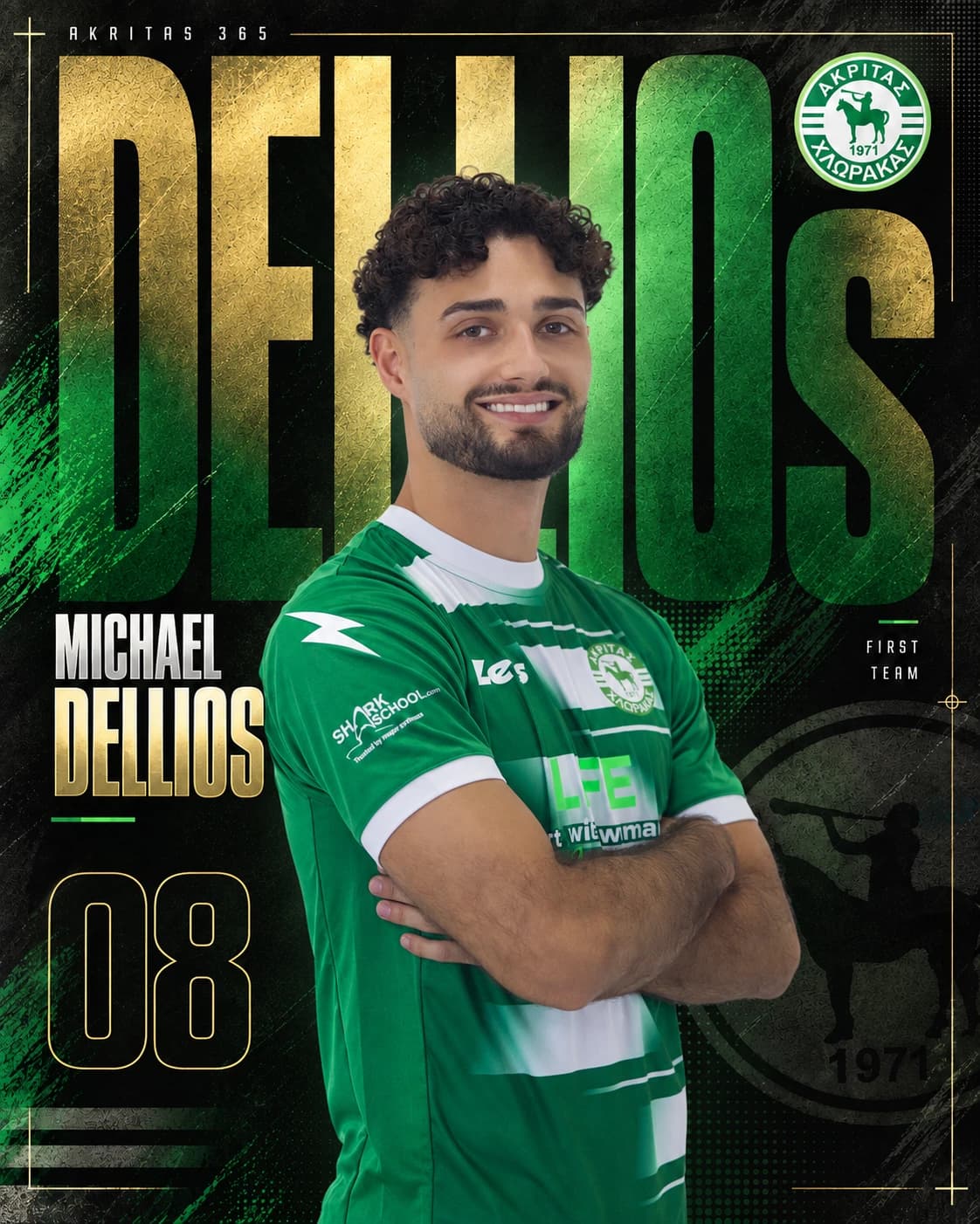 Michael Dellios official player card 1
